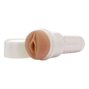Vista a 3/4 della Fleshlight Janice Griffith con design realistico.