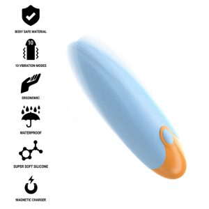 vibrating bullet con telecomando 10 vibrazioni INTENSE blu