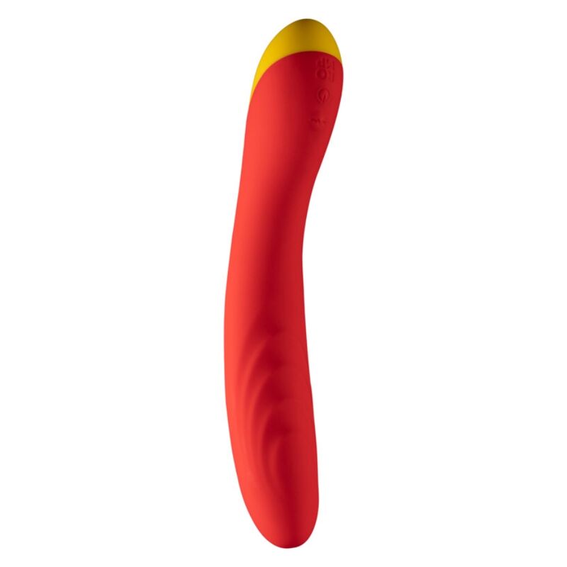 ROMP - HYPE VIBRATORE MULTIFUNZIONE PER IL PUNTO G ROSSO Vibratore punto G Hype ROMP rosso in silicone ricaricabile
