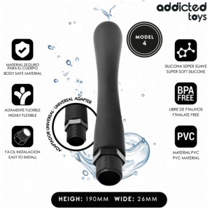 Doccetta anale con adattatore universale Addicted Toys Modello 4 in silicone morbido