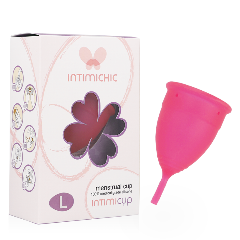 COPPETTA MESTRUALE IN SILICONE MEDICALE PER SALUTE INTIMA TAGLIA L - INTIMICHIC