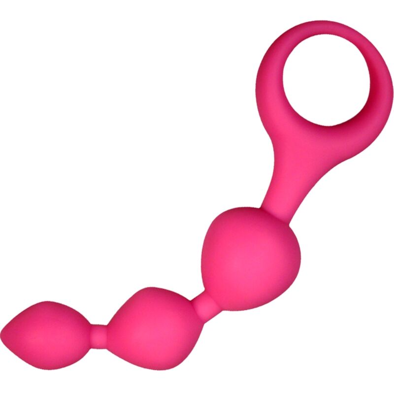 Triball Rosa – Palline anali in silicone con design progressivo