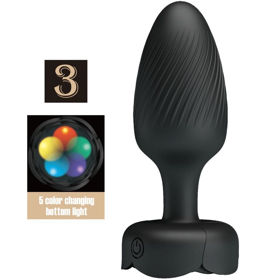 plug anale vibrante silicone Pretty Love Osborn LED 9,8 cm